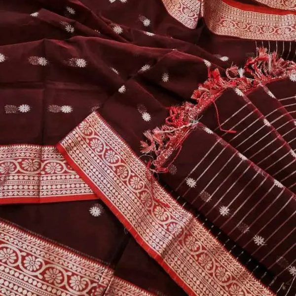 Half Silk Nokshi pair sharee