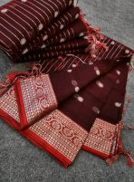 Half Silk Nokshi pair sharee - Image 3