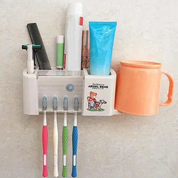 Punch-free modern minimalist rack wall-mounted toothbrush holder (P-289)