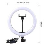 6 Fit Tripod Stand +10" Ring Light + K9 Microphone Combo - Image 2